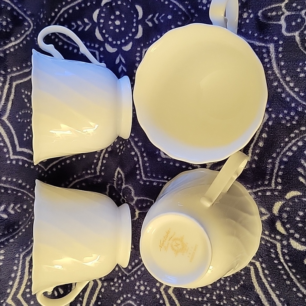 Noritake Bone China, Windsor White.  Set Of 4